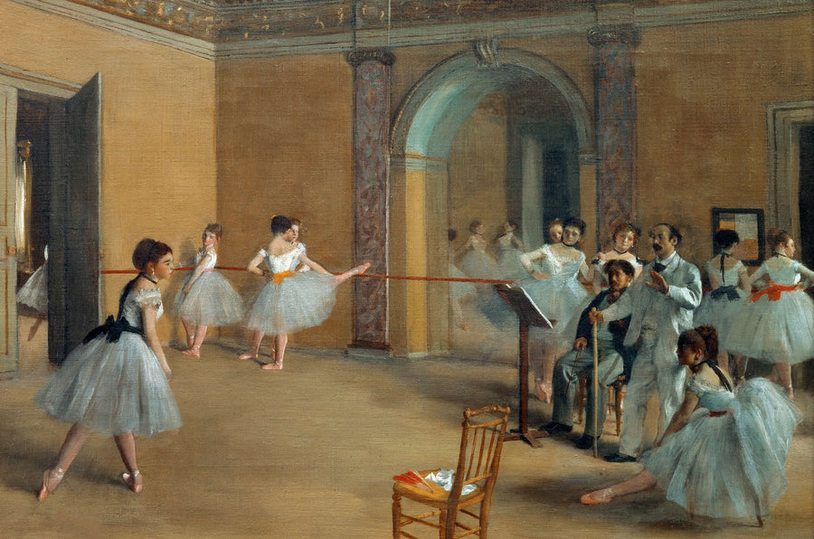 Das Tanzfoyer der Oper in der Rue Le Peletier - Edgar Degas