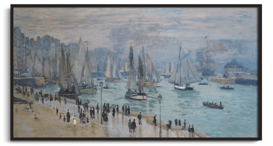 Le Havre, Fischerboote fahren aus dem Hafen - Claude Monet