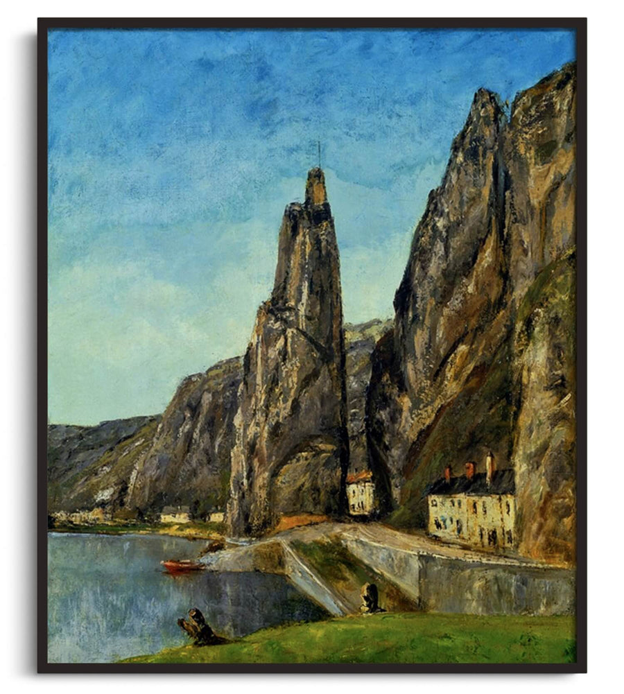 The Bayard Rock, Dinant - Gustave Courbet