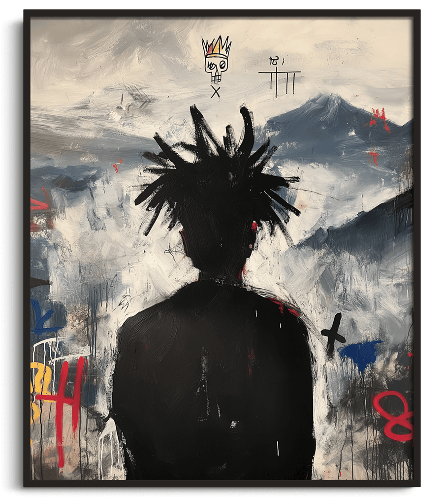 Der Reisende über dem Wolkenmeer x Basquiat