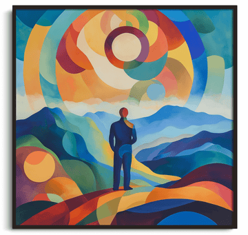 Le Voyageur au dessus de la Mer de Nuages x Delaunay