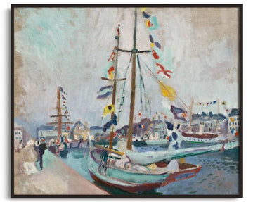 Le Yacht pavoisé au Havre - Raoul Dufy