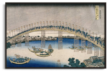 Das Laternenfest auf der Temma-Brücke - Hokusai