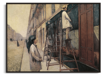 Die Maler in Gebäuden - Gustave Caillebotte