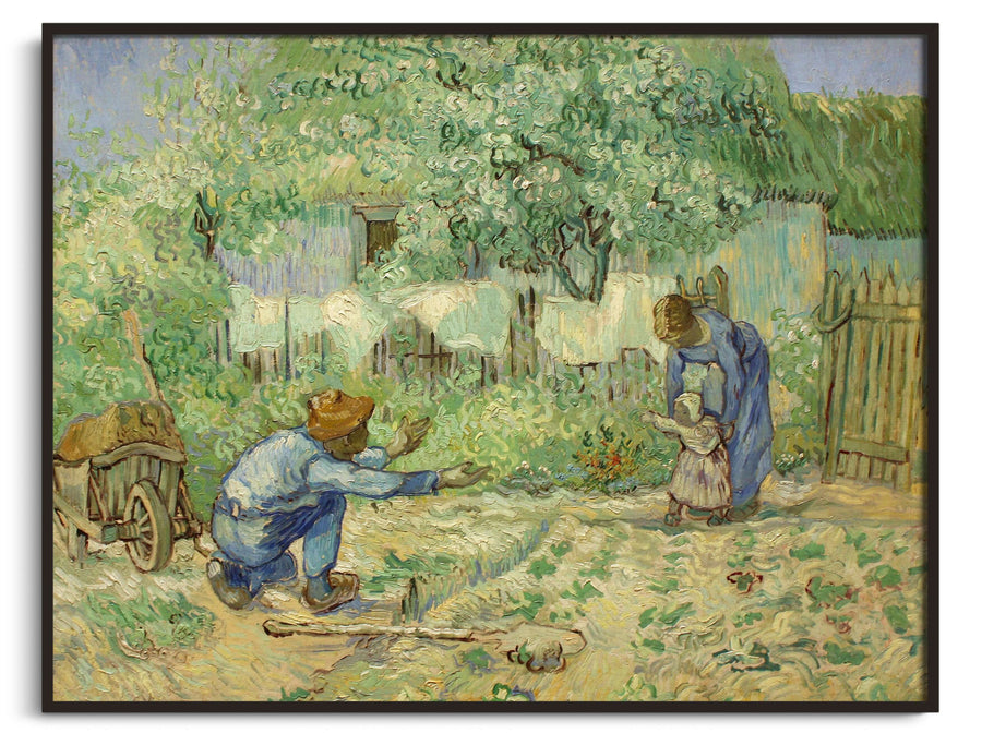 First Steps, after Millet - Vincent Van Gogh