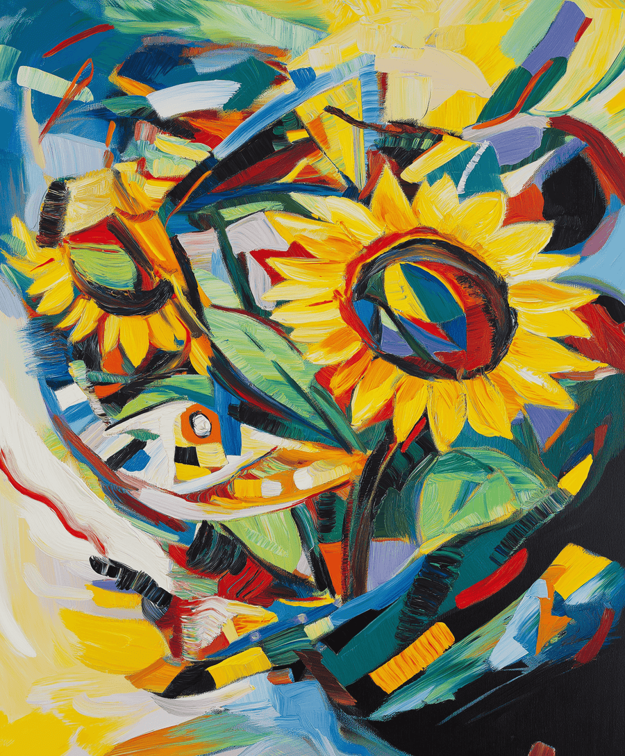 Die Sonnenblumen x Kandinsky