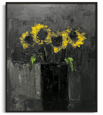 Die Sonnenblumen x Soulages