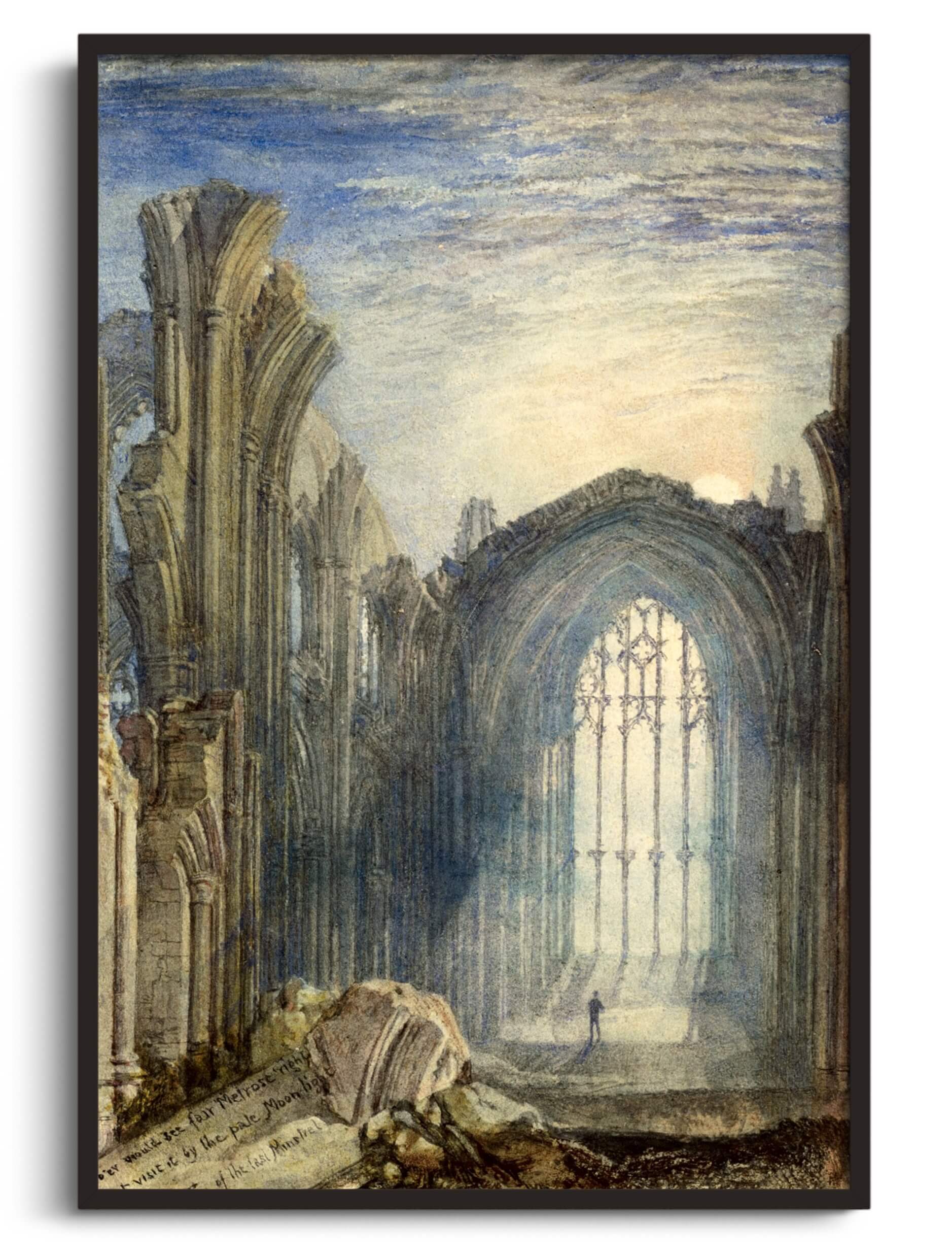 Reproduction of Melrose Abbey by William Turner Galerie MontBlanc