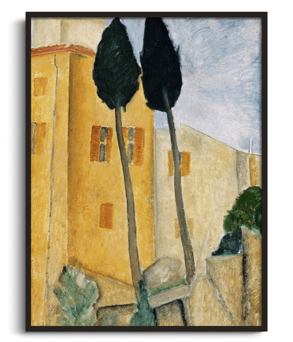Reproduction of Landscape by Amedeo Modigliani – Galerie Mont-Blanc