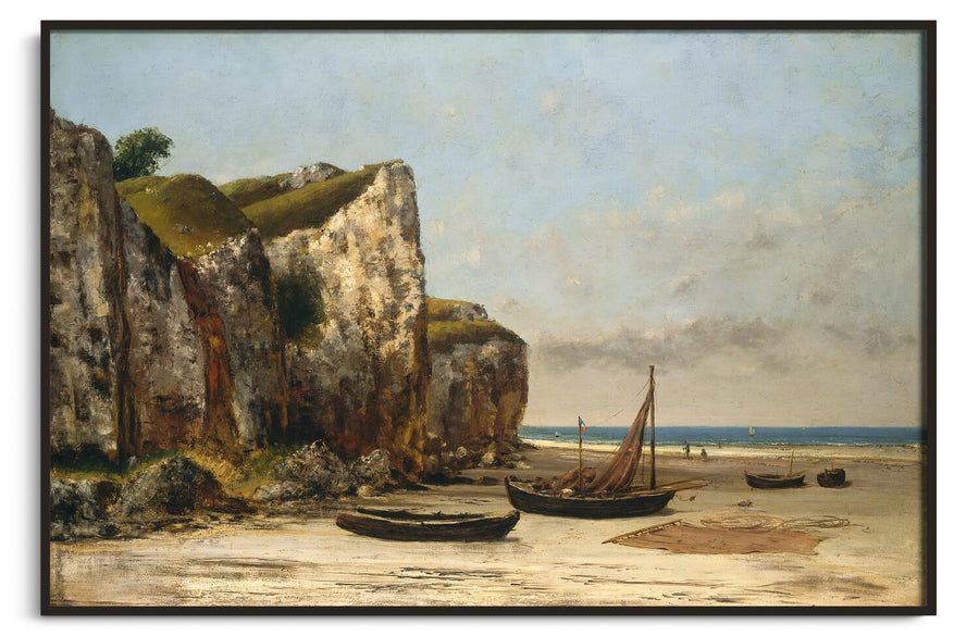 Strand in Étretat, Normandie - Gustave Courbet