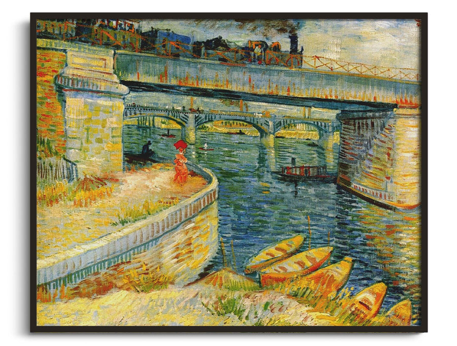 Bridges across the Seine at Asnieres - Vincent van Gogh