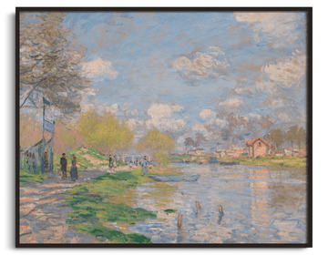 Printemps à l'île de la grande jatte - Claude Monet