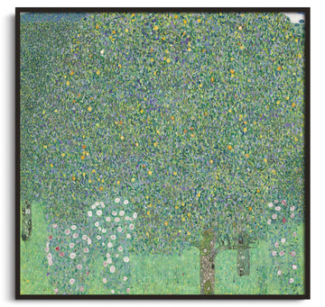 Rose bushes under the trees - Gustav Klimt