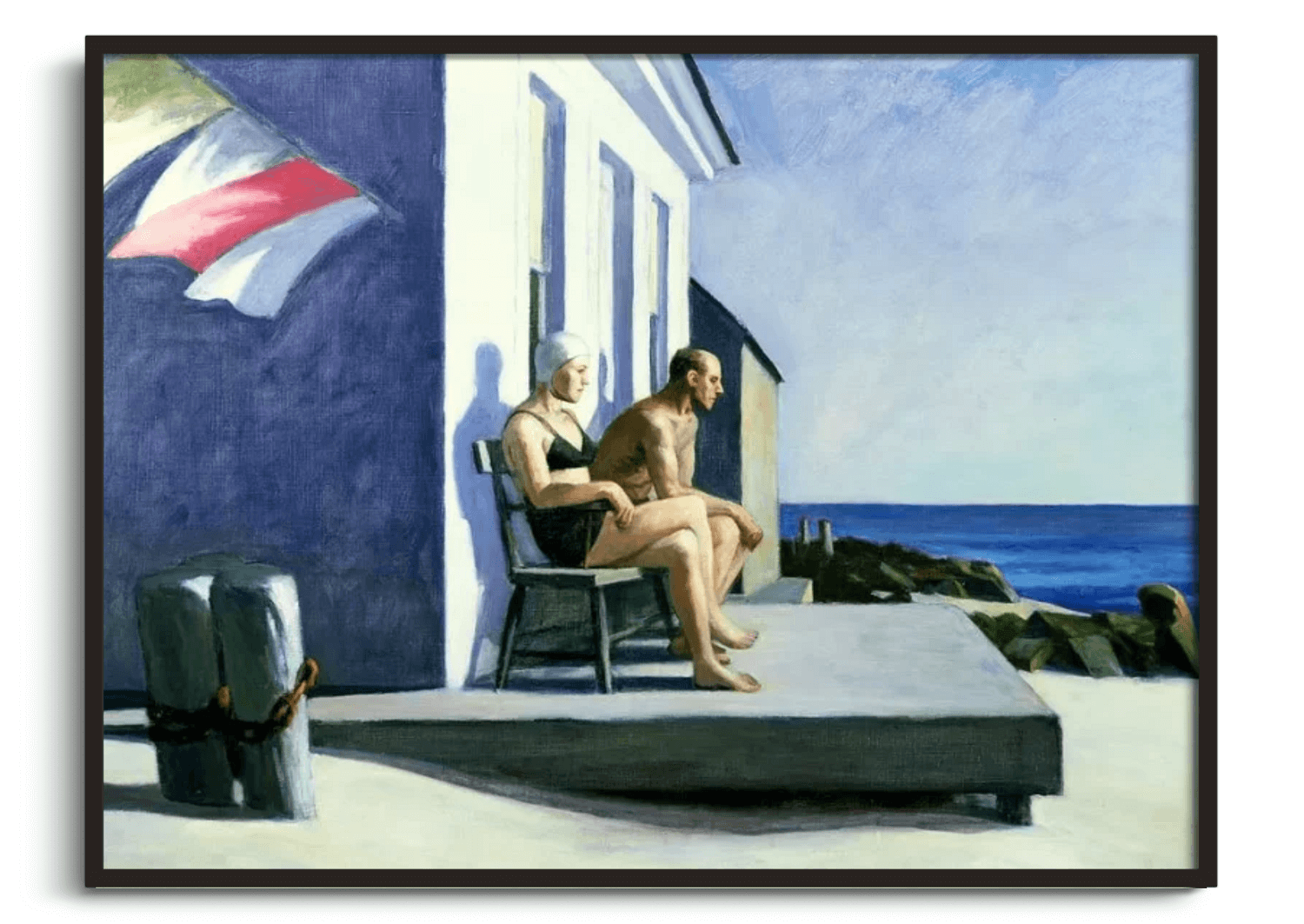 Coucher de soleil sur le chemin de fer Edward Hopper 1929 | Valépanda