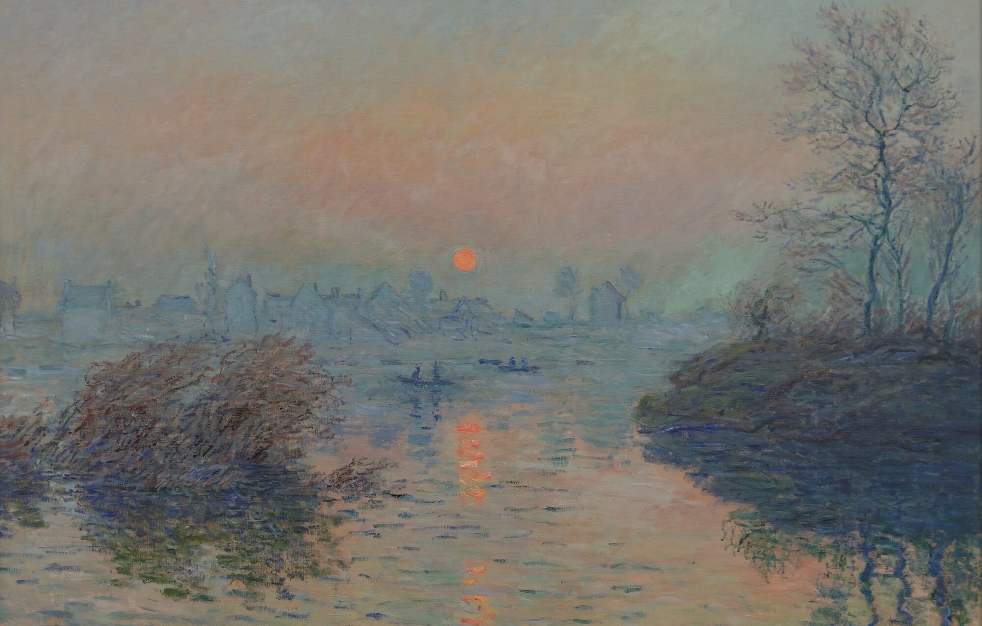 Reproduction of Setting sun on the Seine by Claude Monet – Galerie