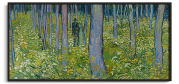 Sous-bois avec deux personnages - Vincent Van Gogh