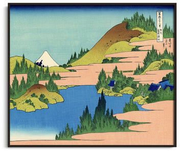 Le lac de Hakone dans la province de Sagami - Hokusai