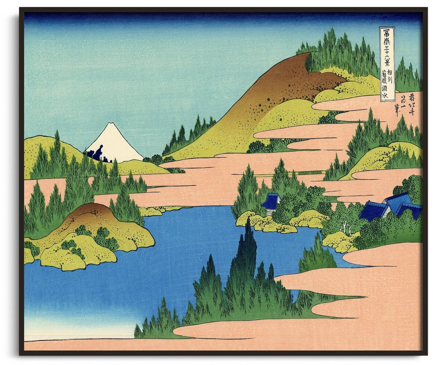 Der Hakone-See in der Provinz Sagami - Hokusai