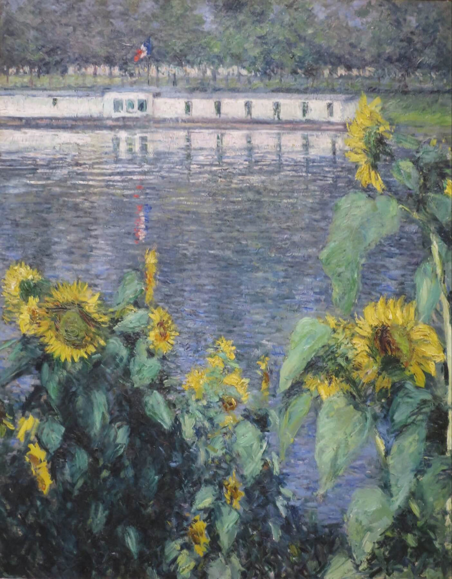Sunflowers by the Seine - Gustave Caillebotte