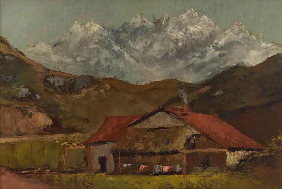 A Swiss chalet - Gustave Courbet