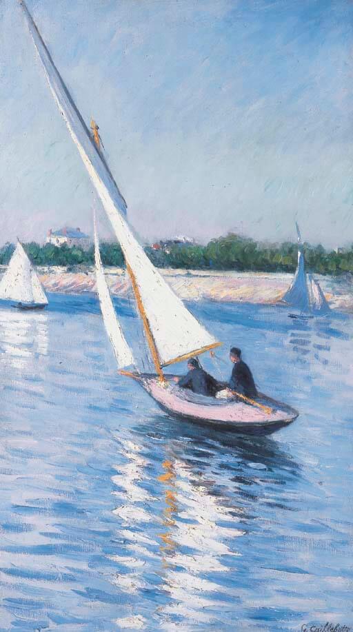 Sailing boats on the Seine at Argenteuil - Gustave Caillebotte
