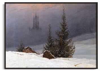 Winter Landscape with a Church - Caspar David Friedrich