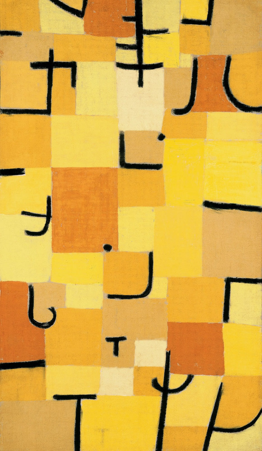 Signs in yellow - Paul Klee
