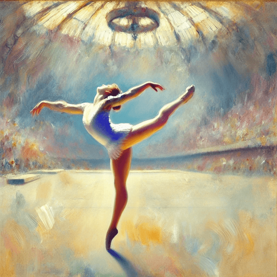 Gymnaste en blanc x Degas