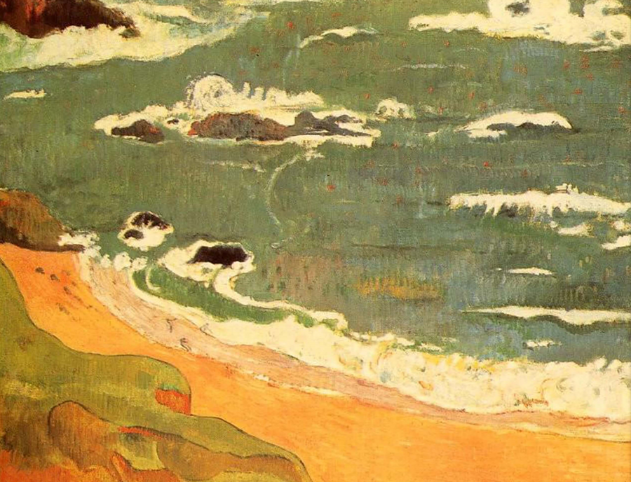 Beach at Le Pouldu - Paul Gauguin