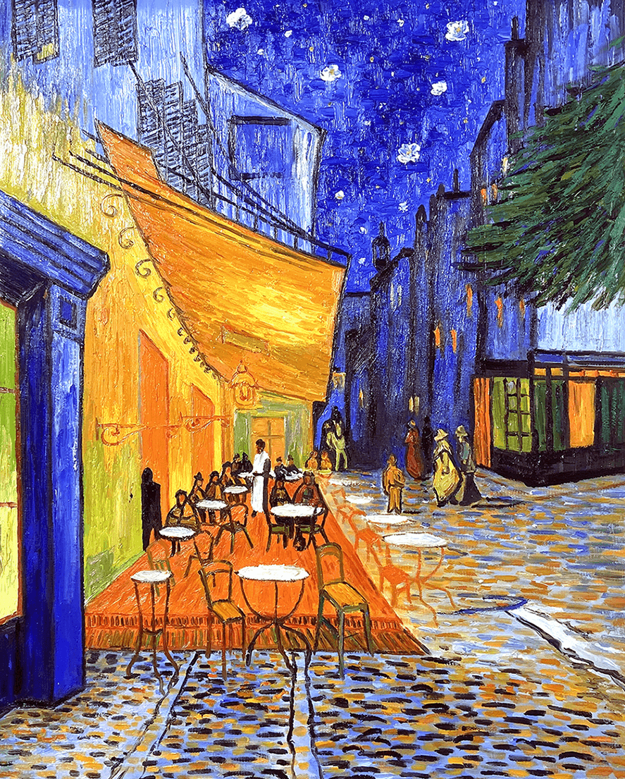 Terrasse du café le soir de Vincent Van Gogh
