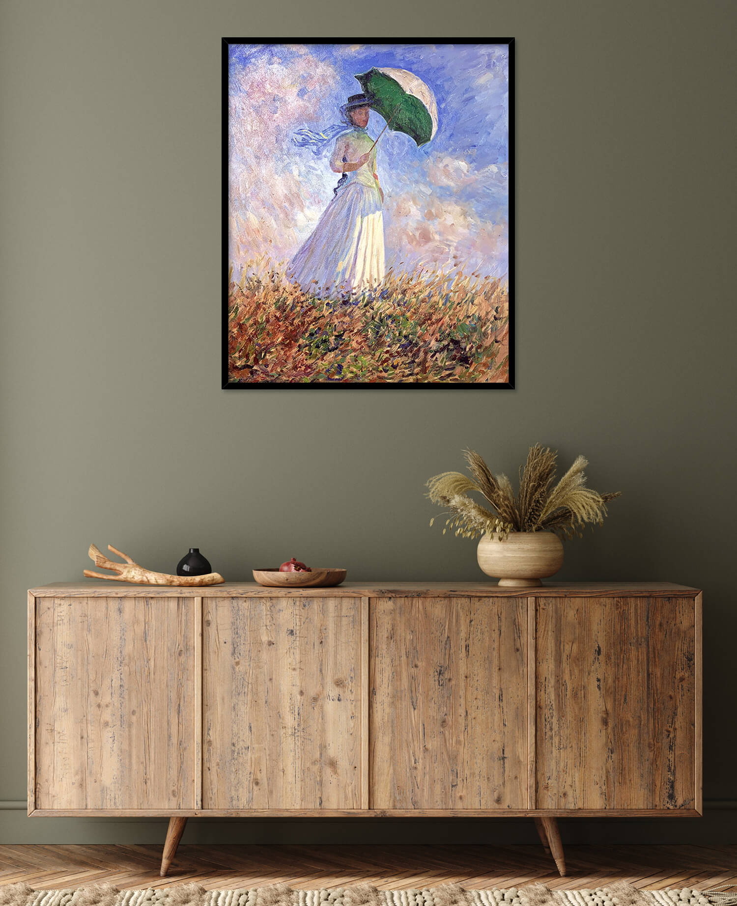 クロード・モネ「Woman with Umbrella Turned to th クロード・モネ「Woman with Umbrella Turned to th クロード