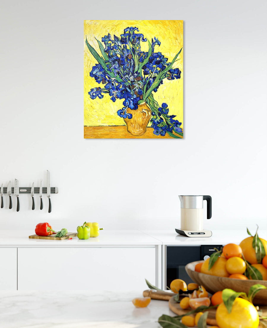 Vase with Irises - Vincent Van Gogh