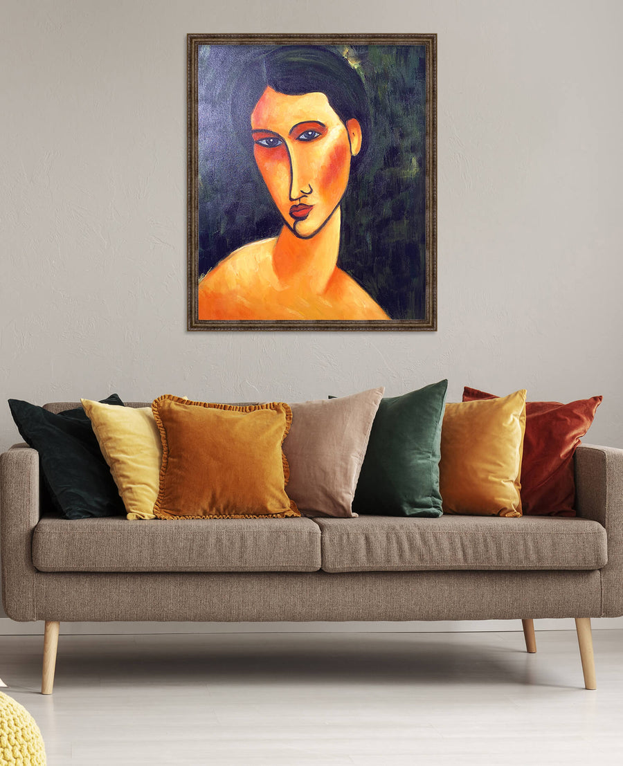 Junge Frau mit blauen Augen - Amedeo Modigliani