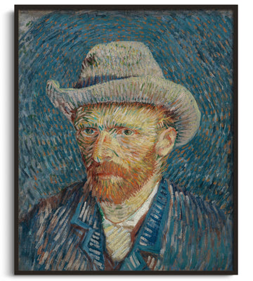 Self-portrait with grey felt hat - Vincent Van Gogh