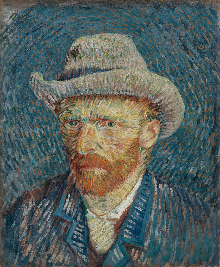 Selbstporträt mit grauem Filzhut - Vincent Van Gogh