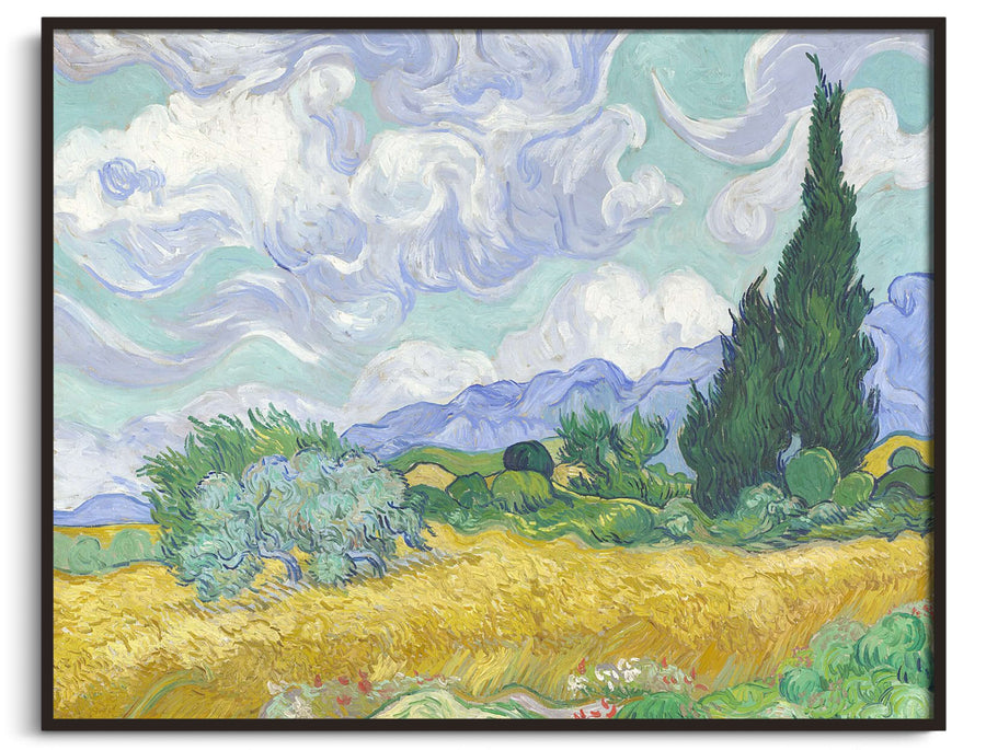 Wheat field with cypresses - Vincent Van Gogh