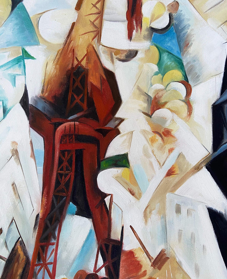 Reproduction de Champs-de-Mars, la Tour Rouge de Robert Delaunay ...