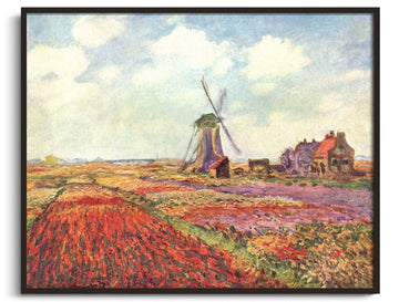 Tulip fields in Holland - Claude Monet