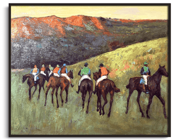 Racehorses at Longchamp - Edgar Degas