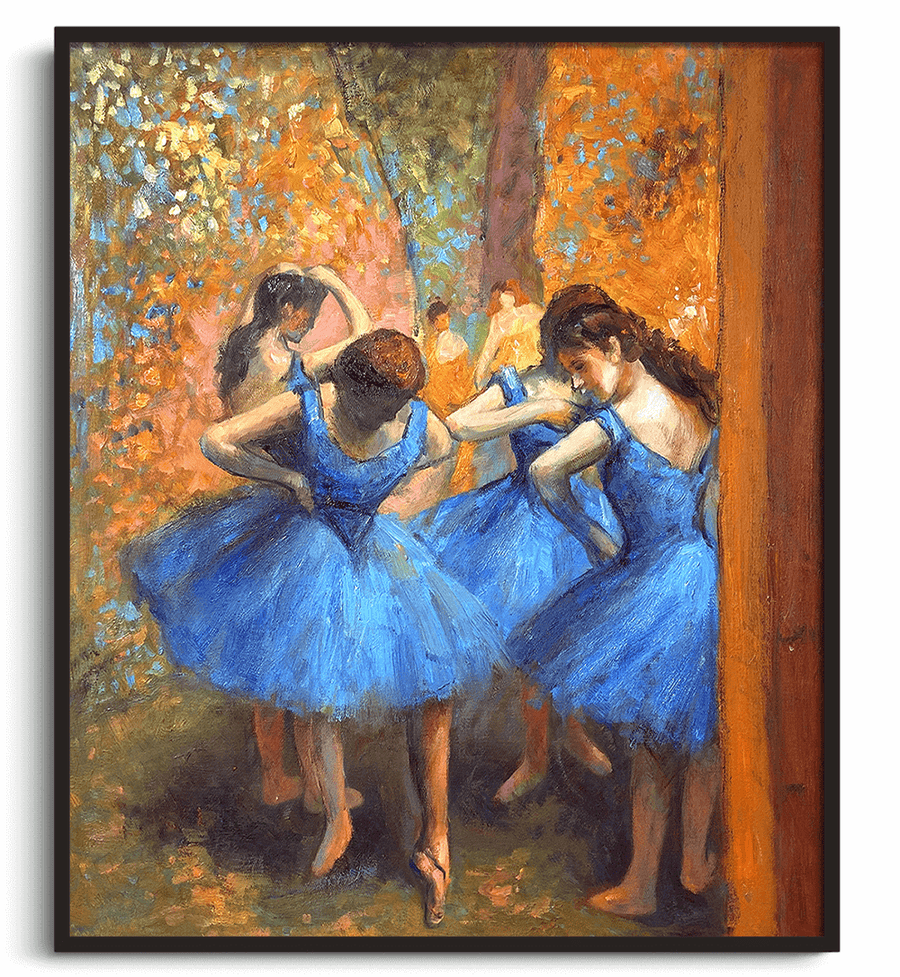 The blue dancers - Edgar Degas
