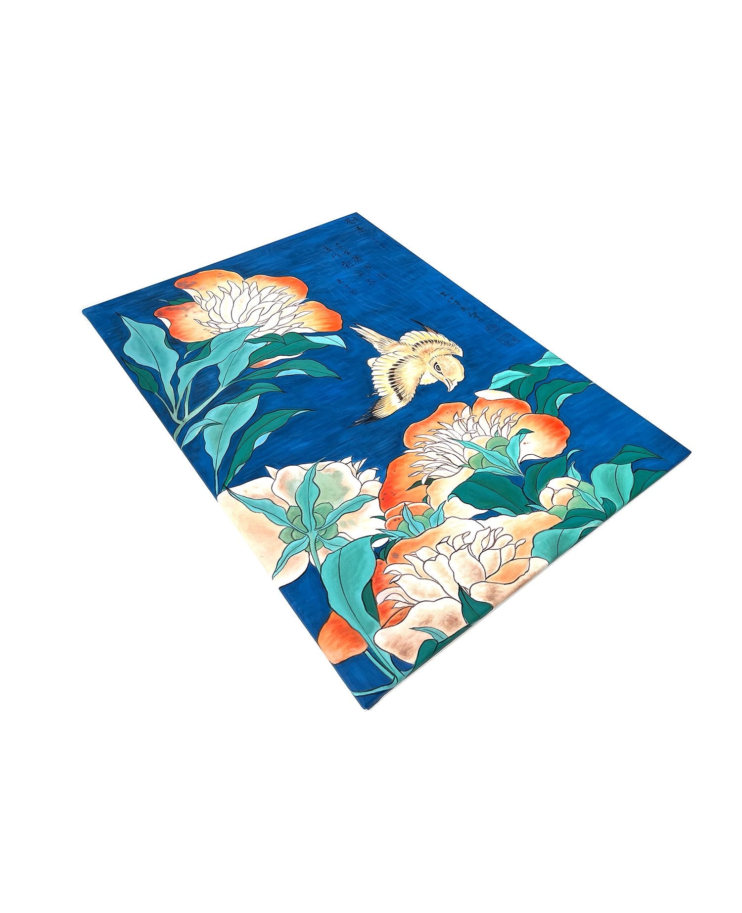 Reproduction of Canary and Peonies by Hokusai – Galerie Mont-Blanc