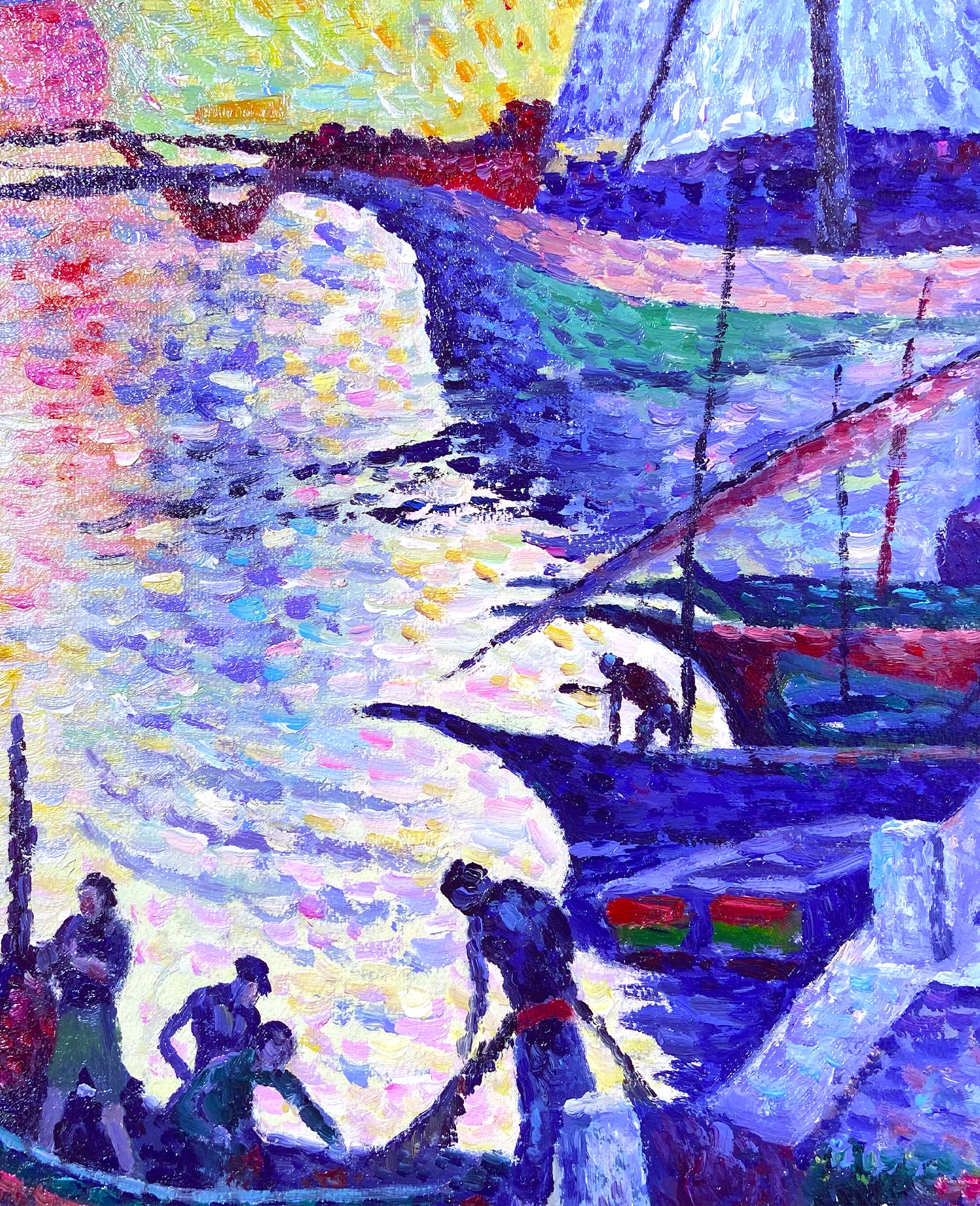 Tableau Impression Saint-Tropez – Le Port Par Paul Signac – Psn108 – Neuf