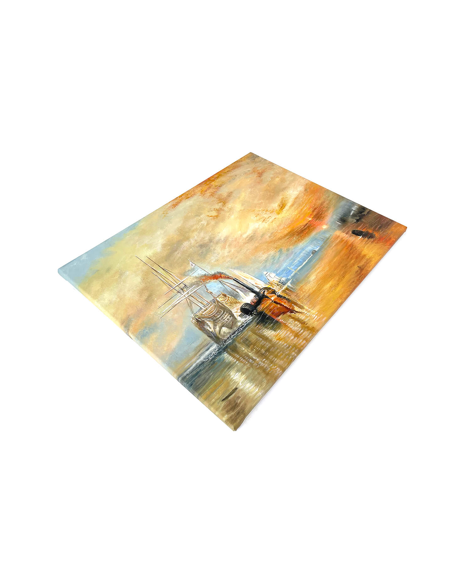 1art1 Poster „Die Kämpfende Temeraire“ Von J.M.W. Turner – Kunstdruck 80x60 Cm, Hochwertiges Papier, Detailreich