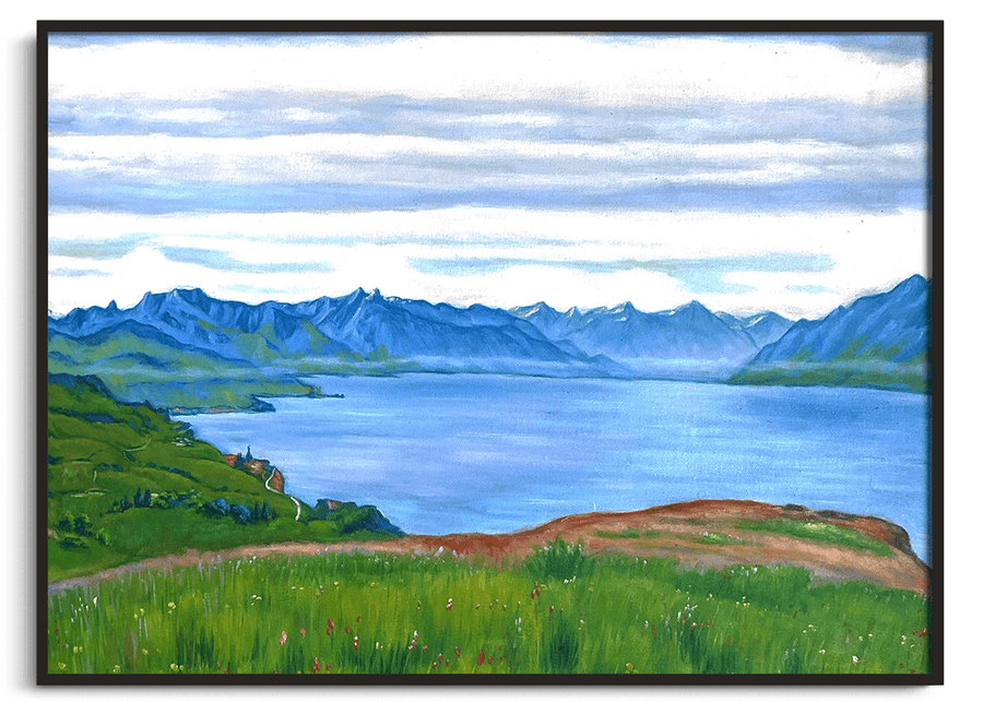 Paysage sur le lac Léman - Ferdinand Hodler