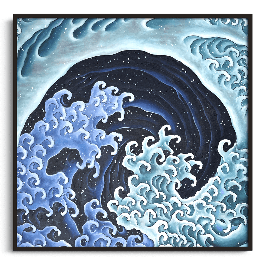 Vague féminine - Hokusai