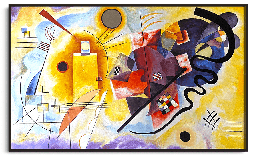 Reproduction de Jaune-Rouge-Bleu de Vassily Kandinsky – Galerie Mont-Blanc