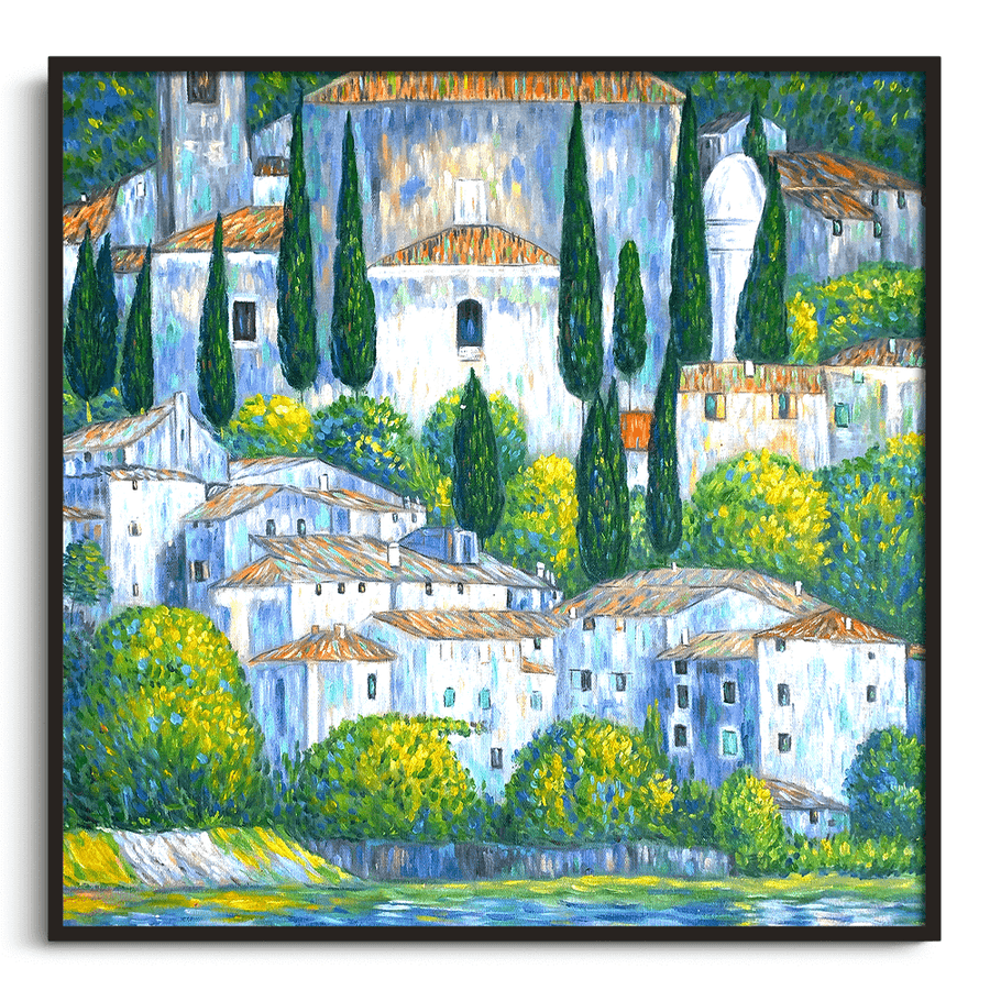 Reproduction of Church in Cassone by Gustav Klimt – Galerie Mont-Blanc