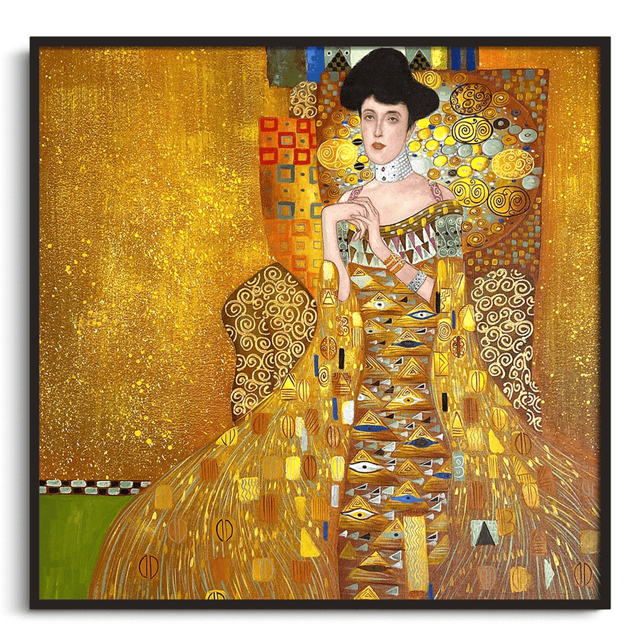 Reproduction of Portrait of Adele BlochBauer I by Gustav Klimt Galerie MontBlanc Reproduction of Portrait of Adele BlochBauer I by Gustav Klimt Galerie MontBlanc
