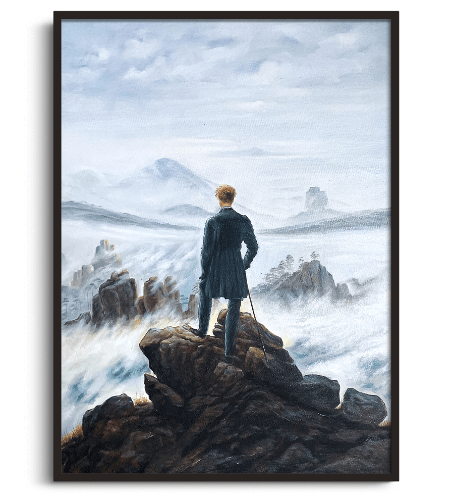Le Voyageur contemplant une mer de nuages - Caspar David Friedrich