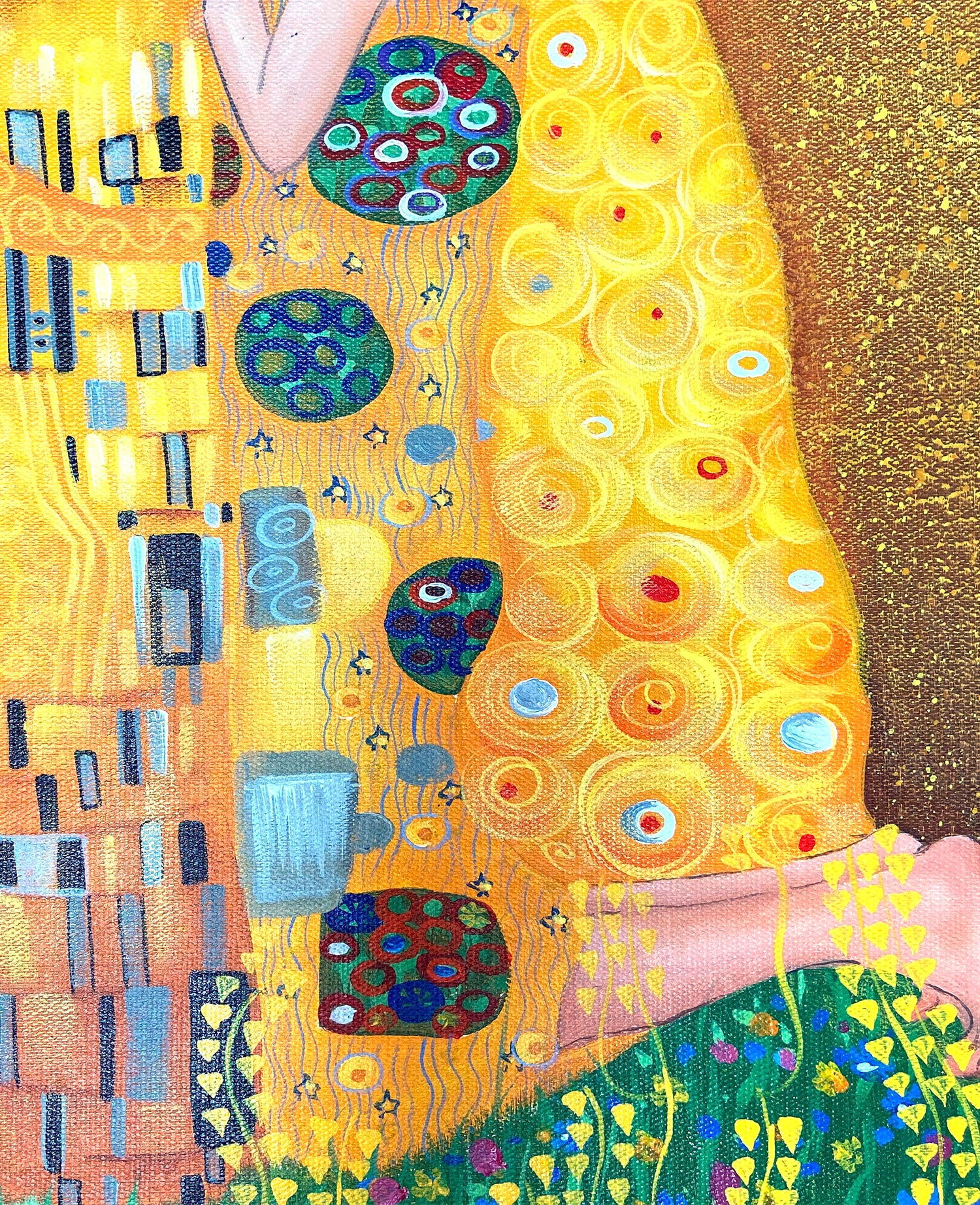 Toile / Cadre Gustav Klimt - Le Baiser (1907-1908) - Reproduction Neuve, Prête à Accrocher